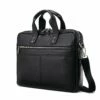 Samsonite Classic Leather Slim Brief Black -SAMSONITE Store 1260381041 SlimBrief Front Shoulder Strap