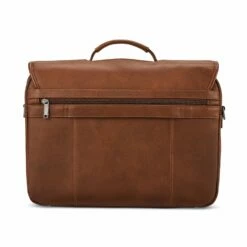 Samsonite Classic Leather Flapover Briefcase -SAMSONITE Store 1260401221 Flapover Back