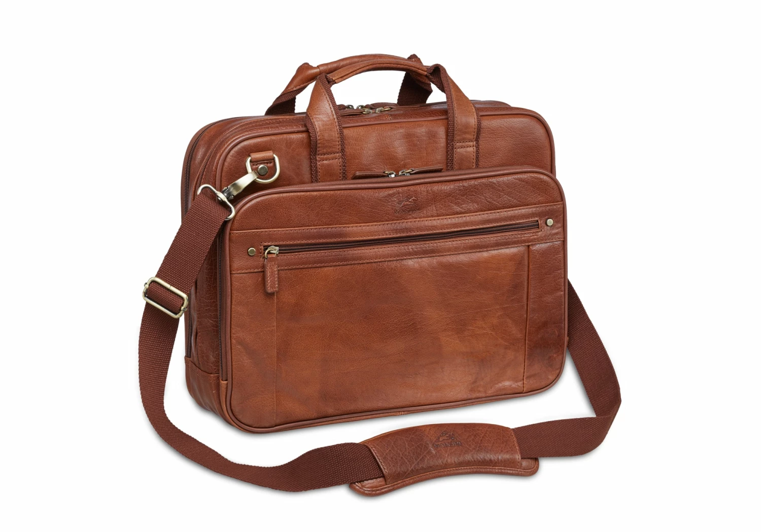 Mancini Arizona Double Compartment Zip Briefcase For 15.6'' Laptop 4 Mancini Arizona Double Compartment Zip Briefcase For 15.6'' Laptop - Image 2