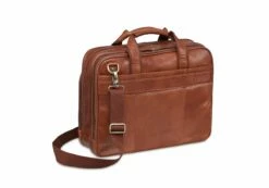 Mancini Arizona Double Compartment Zip Briefcase For 15.6'' Laptop 14 Mancini Arizona Double Compartment Zip Briefcase For 15.6'' Laptop -SAMSONITE Store 1410 02 Cognac 3