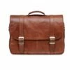 Mancini Arizona Double Compartment Flapover Briefcase For 15.6'' Laptop
