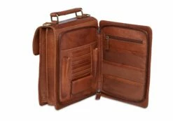Mancini Arizona Unisex Bag With Back Organizer -SAMSONITE Store 1410 07 Cognac 4a