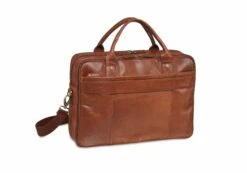 Mancini Arizona Double Compartment Briefcase For 15.6'' Laptops -SAMSONITE Store 1410 10 Cognac 3