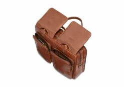 Mancini Arizona Double Compartment Briefcase For 15.6'' Laptops -SAMSONITE Store 1410 10 Cognac Detail2