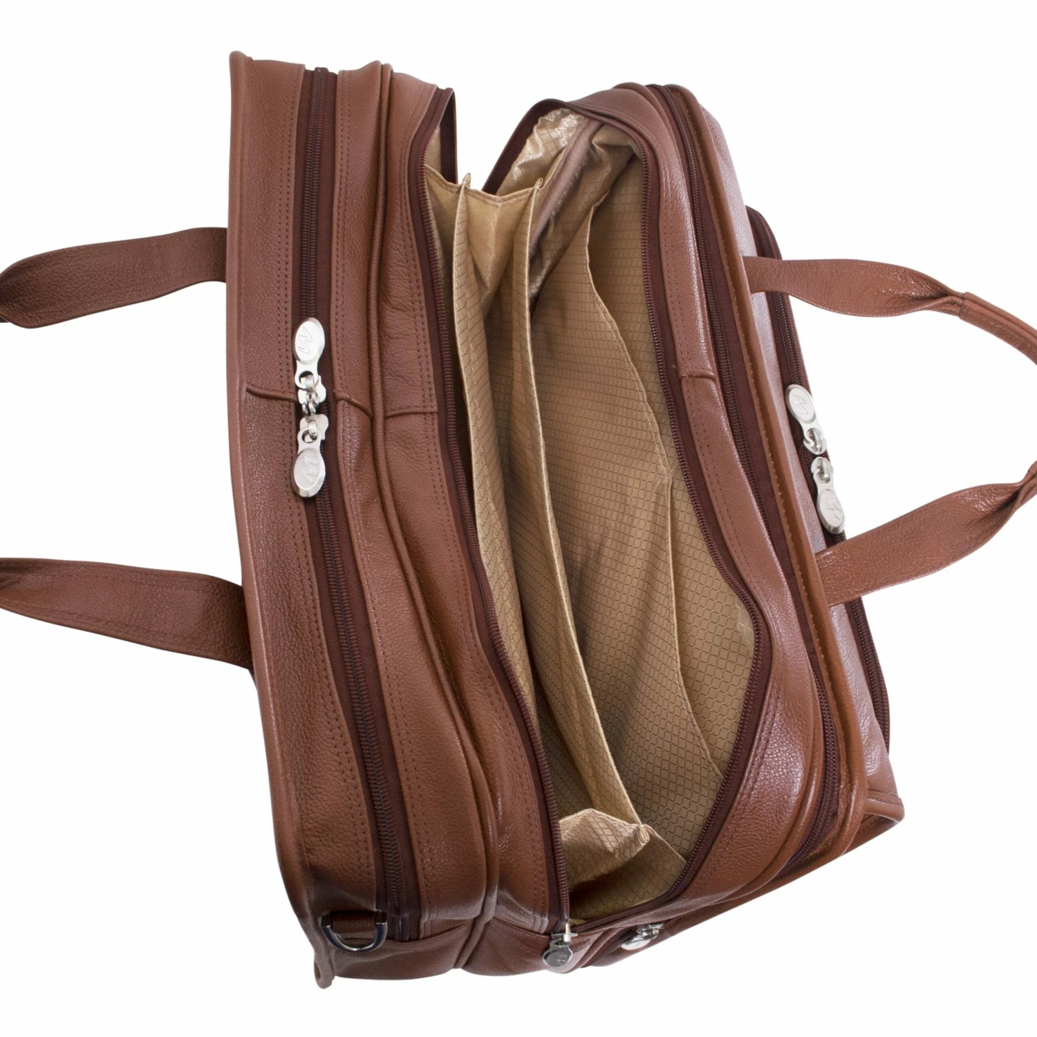 McKlein USA West Town 15.6" Leather Fly Through Checkpoint Friendly Detachable Wheeled Laptop Briefcase Assorted Colors 6 McKlein USA West Town 15.6" Leather Fly Through Checkpoint Friendly Detachable Wheeled Laptop Briefcase Assorted Colors - Image 4