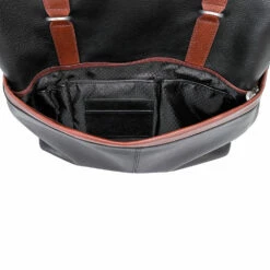 McKlein 17" Leather Two-Tone Flap-Over Laptop & Tablet Backpack -SAMSONITE Store 18472 2