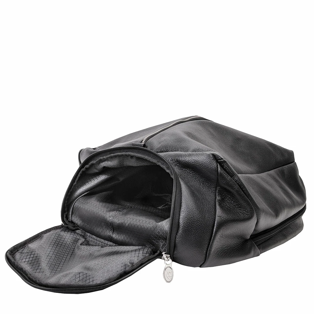 McKlein 17" Leather Carry-All Laptop & Tablet Overnight Backpack 12 McKlein 17" Leather Carry-All Laptop & Tablet Overnight Backpack - Image 10