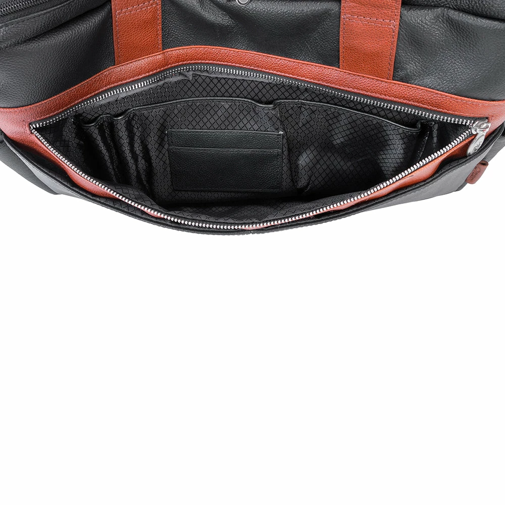 McKlein 17" Leather Two-Tone Dual-Compartment Laptop Briefcase 8 McKlein 17" Leather Two-Tone Dual-Compartment Laptop Briefcase - Image 7
