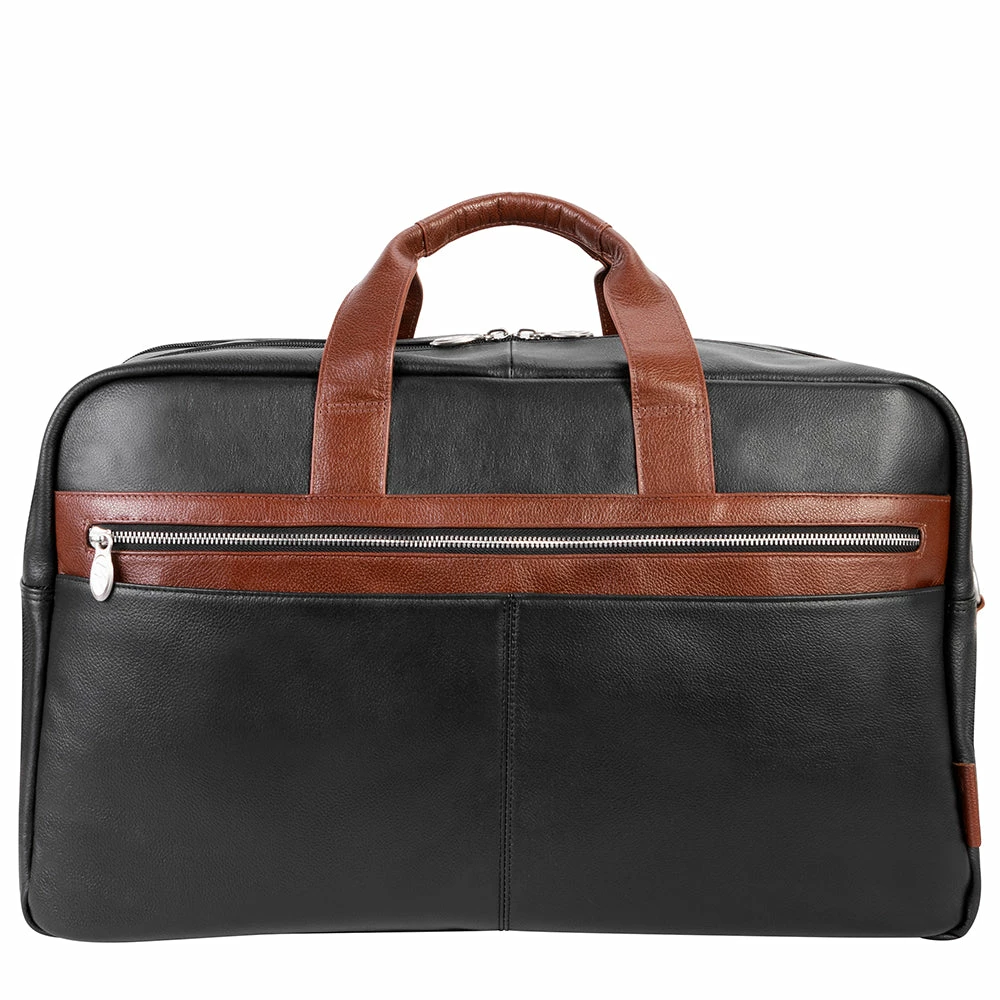 McKlein 21" Leather Two-tone Dual-Compartment Laptop Carry-All Duffel 8 McKlein 21" Leather Two-tone Dual-Compartment Laptop Carry-All Duffel - Image 6