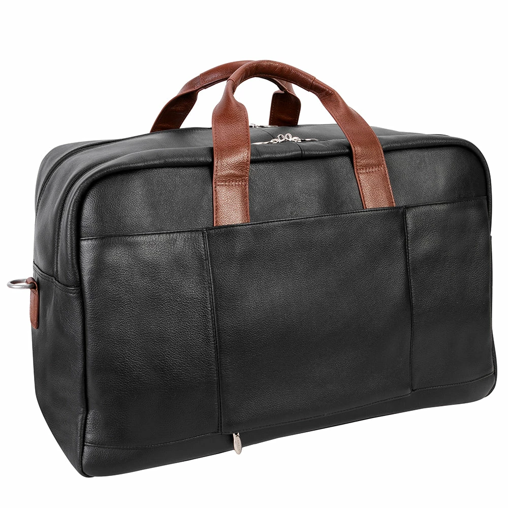 McKlein 21" Leather Two-tone Dual-Compartment Laptop Carry-All Duffel 12 McKlein 21" Leather Two-tone Dual-Compartment Laptop Carry-All Duffel - Image 10