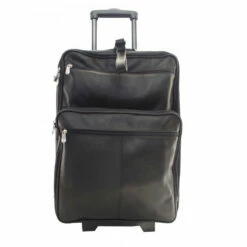 Piel Leather 22" Wheeled Traveler Case Assorted Colors -SAMSONITE Store 22in WHEELED TRAVELER black