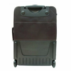 Piel Leather 22" Wheeled Traveler Case Assorted Colors -SAMSONITE Store 22in WHEELED TRAVELER choco back