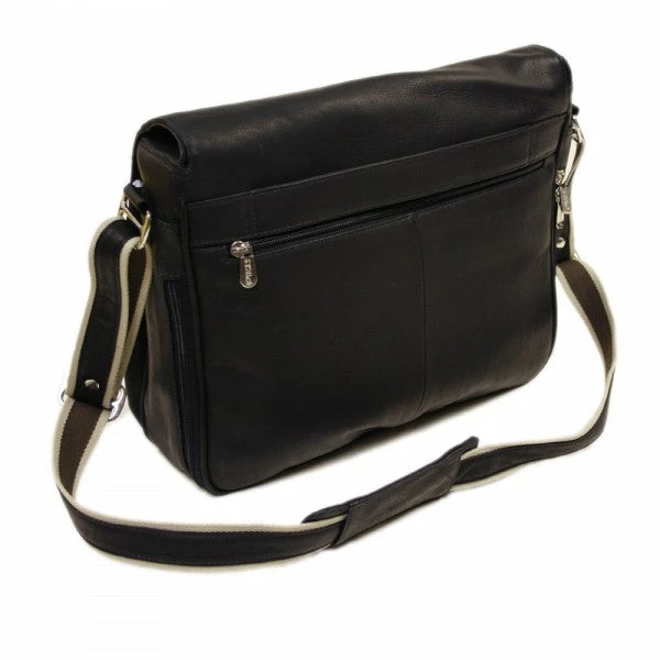 Piel Leather Expandable Messenger Bag 5 Piel Leather Expandable Messenger Bag - Image 3