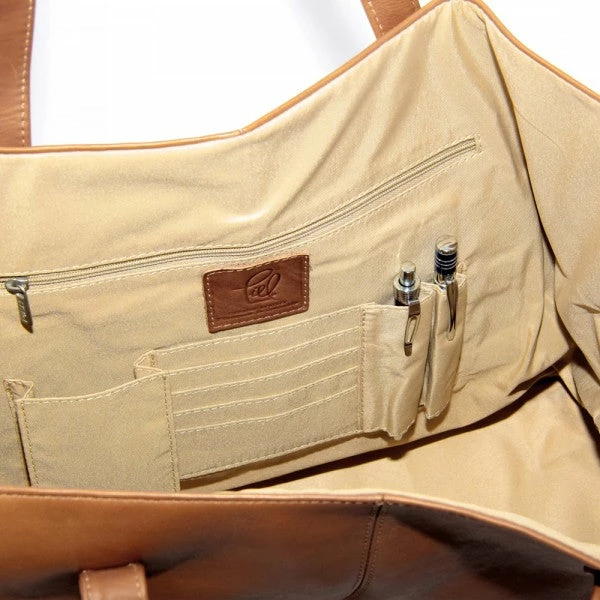 Piel Leather Large Open Multi Purpose Tote Bag 6 Piel Leather Large Open Multi Purpose Tote Bag - Image 4