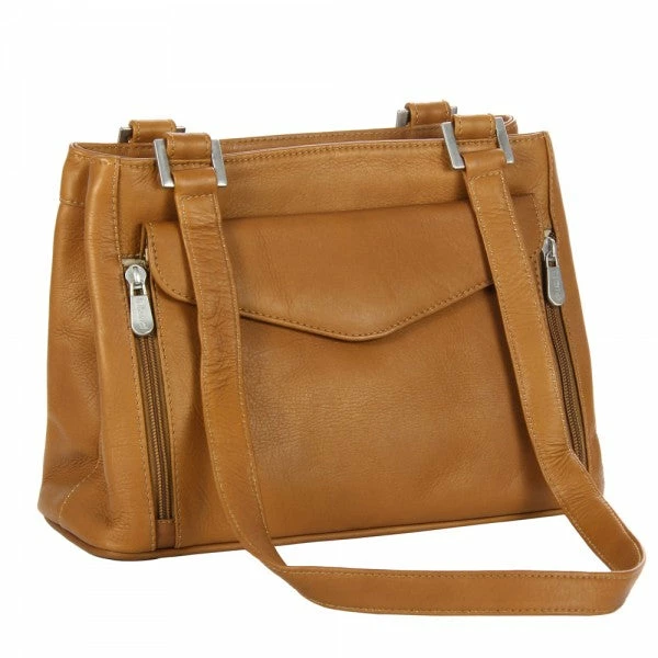 Piel Leather Double Compartment Shoulder Bag 3 Piel Leather Double Compartment Shoulder Bag