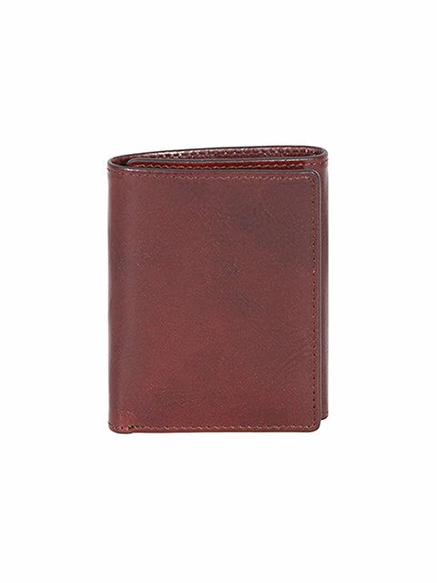 Scully Italian Leather RFID Tri-Fold Wallet Mahogany 3 Scully Italian Leather RFID Tri-Fold Wallet Mahogany