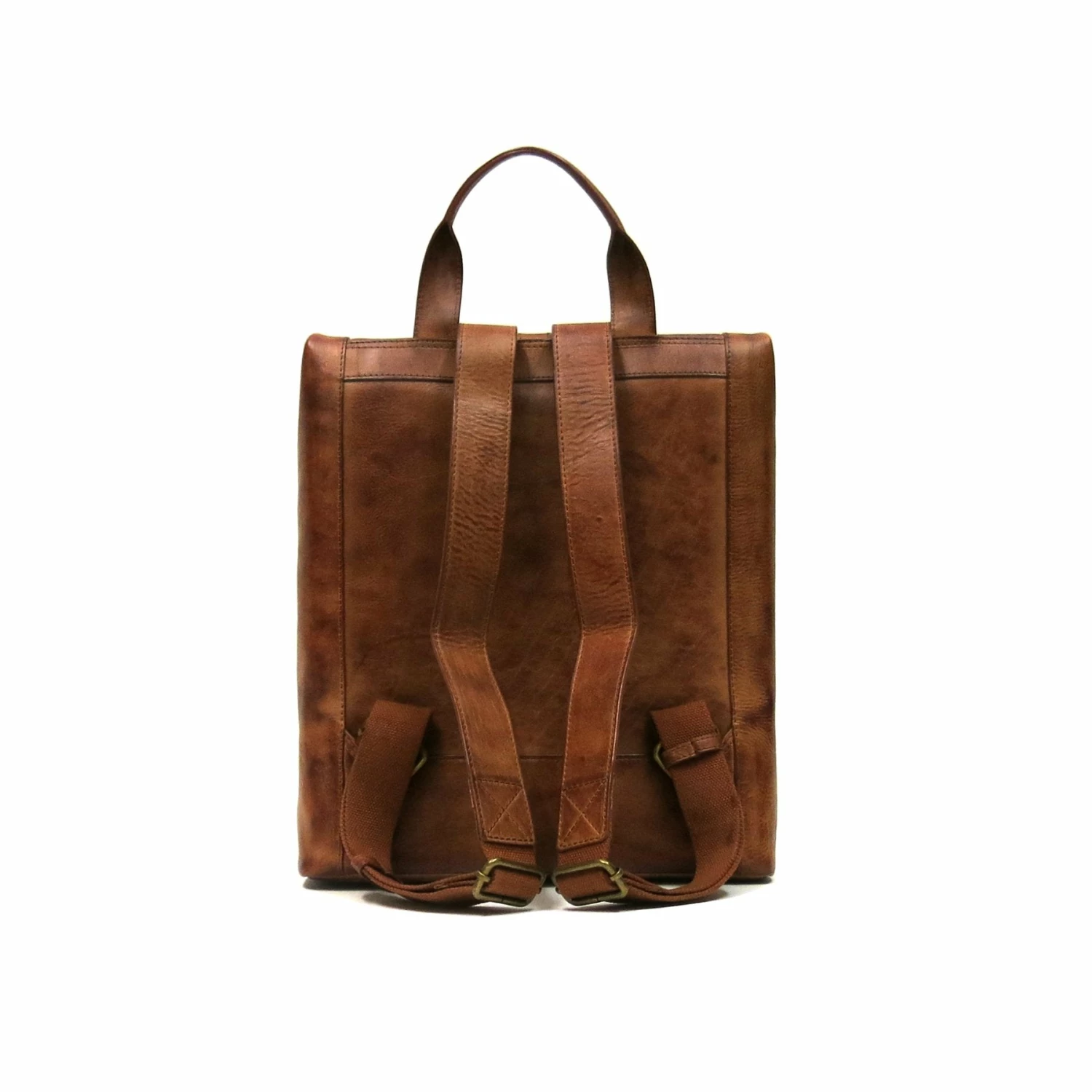 Boconi Darius Rolltop Backpack Brown 4 Boconi Darius Rolltop Backpack Brown - Image 2