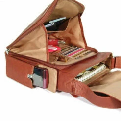 Osgoode Marley Medium Vertical Messenger Bag -SAMSONITE Store 4021 BRANDY INSIDE2 L Copy