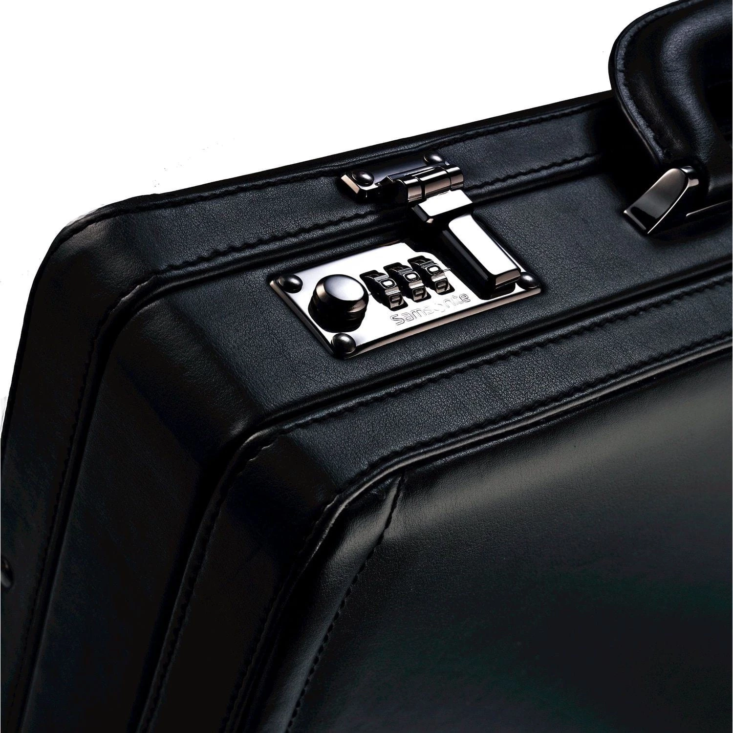 Samsonite Expandable Leather Business Case Black 6 Samsonite Expandable Leather Business Case Black - Image 4