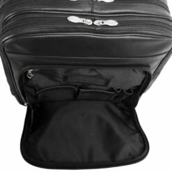 McKlein USA Wicker Park Leather 17" Detachable Wheeled Laptop Backpack Briefcase Black -SAMSONITE Store 471953