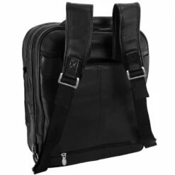 McKlein USA Wicker Park Leather 17" Detachable Wheeled Laptop Backpack Briefcase Black -SAMSONITE Store 471956