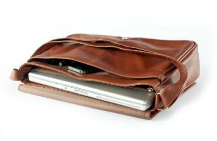 Osgoode Marley Cashmere Leather Messenger Bag 4 Osgoode Marley Cashmere Leather Messenger Bag - Image 2