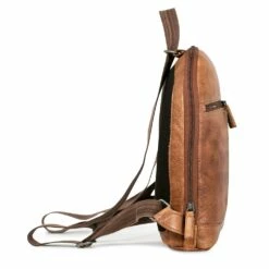 Jack Georges Buffed Small Convertible Backpack/Crossbody -SAMSONITE Store 6133 tan side