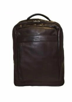 Mancini Colombian Collection RFID Secure Backpack For Laptop And Tablet Brown