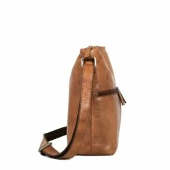 Jack Georges Buffed Uptown Hobo Bag -SAMSONITE Store 6814 tan side