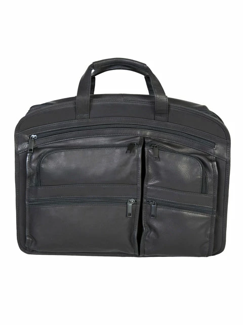 Scully Leather Soft Plonge Computer Workbag Black 3 Scully Leather Soft Plonge Computer Workbag Black