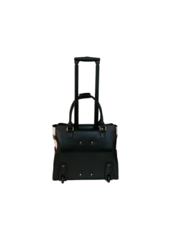 Cabrelli Laura Lock Carry On Rollerbrief Black/Cognac/White -SAMSONITE Store 71702OU BCW 3Back