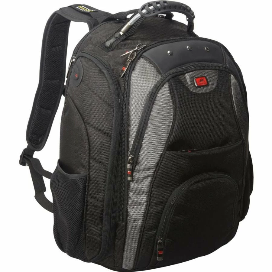 Mancini Backpack For 17" Laptop Computer Black 3 Mancini Backpack For 17" Laptop Computer Black