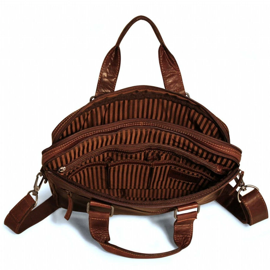 Jack Georges Voyager Slim Double Entry Top Zip Briefcase Black 4 Jack Georges Voyager Slim Double Entry Top Zip Briefcase Black - Image 2