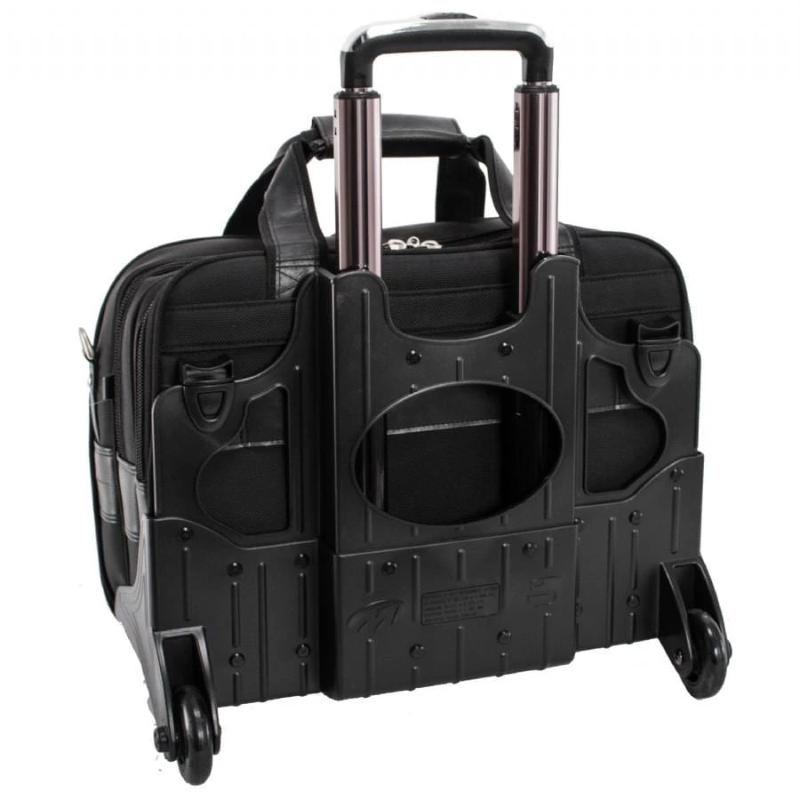 McKlein USA Chicago 15.6" Nylon Patented Detachable Wheeled Laptop Overnight With Removable Briefcase Black 7 McKlein USA Chicago 15.6" Nylon Patented Detachable Wheeled Laptop Overnight With Removable Briefcase Black - Image 5