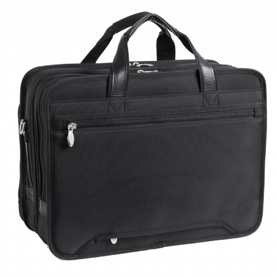 McKlein USA Walton 17" Nylon Expandable Double Compartment Laptop Briefcase With Removable Sleeve 9 McKlein USA Walton 17" Nylon Expandable Double Compartment Laptop Briefcase With Removable Sleeve - Image 7