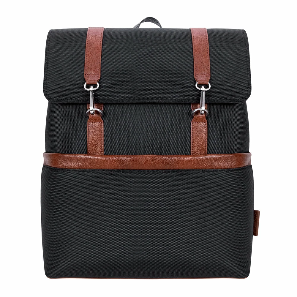 McKlein 17" Nylon Two-Tone Flap-Over Laptop Backpack 2 McKlein 17" Nylon Two-Tone Flap-Over Laptop Backpack