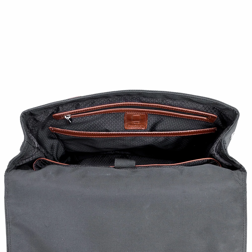 McKlein 17" Nylon Two-Tone Flap-Over Laptop Backpack 4 McKlein 17" Nylon Two-Tone Flap-Over Laptop Backpack - Image 3