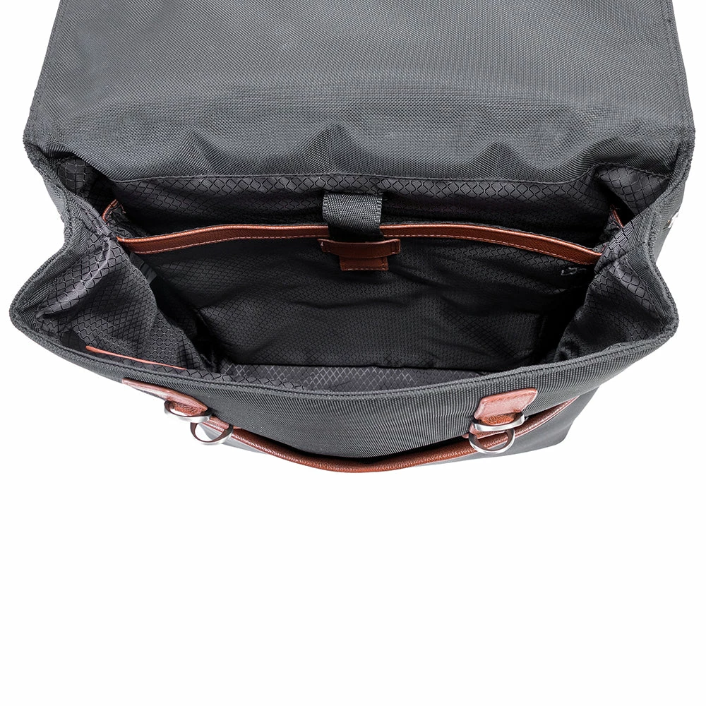 McKlein 17" Nylon Two-Tone Flap-Over Laptop Backpack 5 McKlein 17" Nylon Two-Tone Flap-Over Laptop Backpack - Image 4