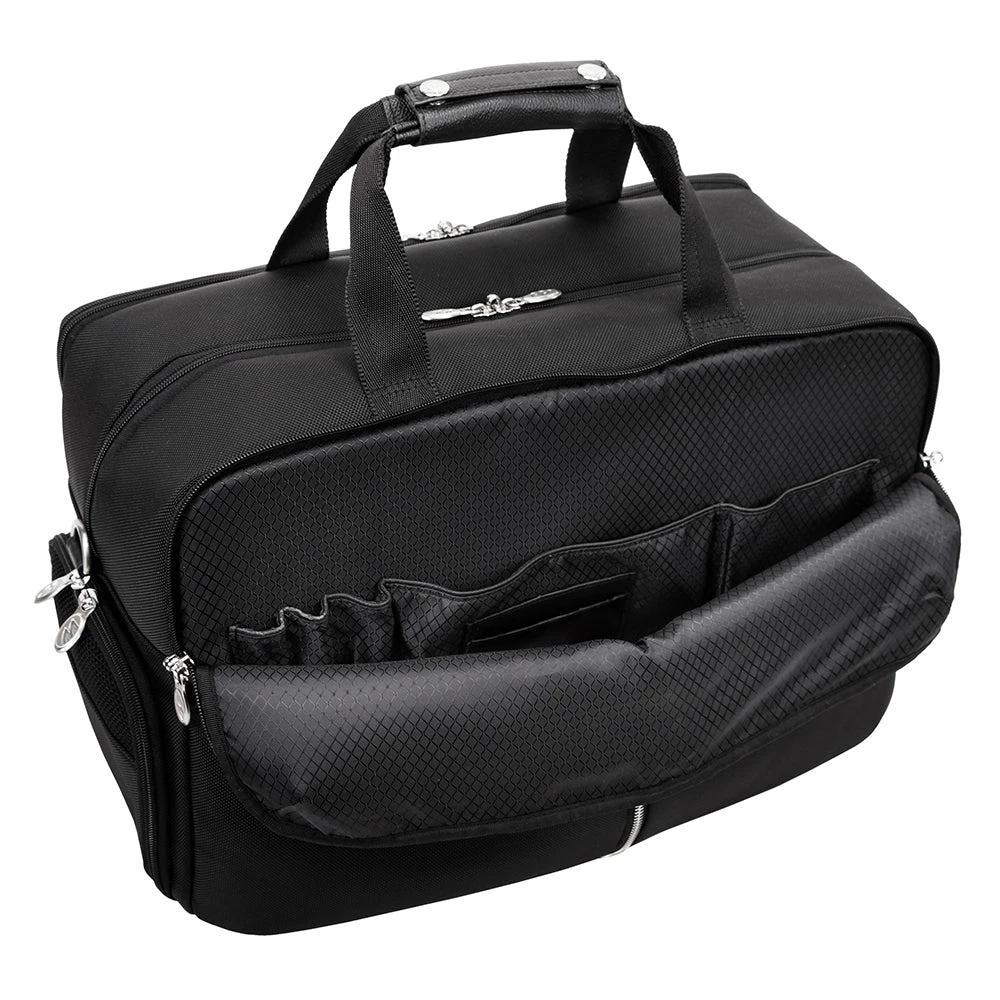 McKlein 22" Nylon Triple Compartment Travel Laptop Duffel 5 McKlein 22" Nylon Triple Compartment Travel Laptop Duffel - Image 3