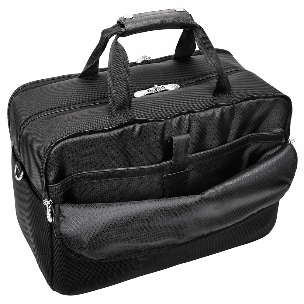 McKlein 22" Nylon Triple Compartment Travel Laptop Duffel 8 McKlein 22" Nylon Triple Compartment Travel Laptop Duffel - Image 6
