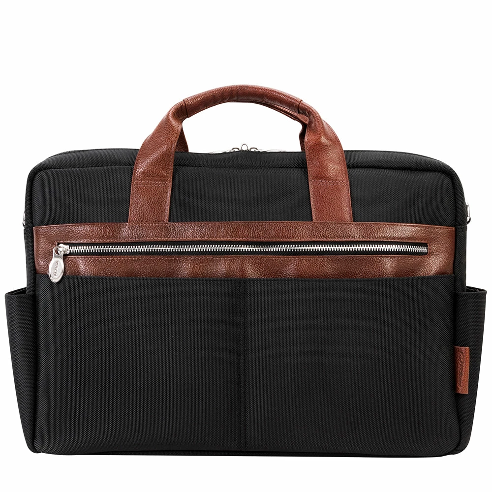 McKlein 17" Nylon Two-Tone Dual-Compartment Laptop Briefcase 3 McKlein 17" Nylon Two-Tone Dual-Compartment Laptop Briefcase