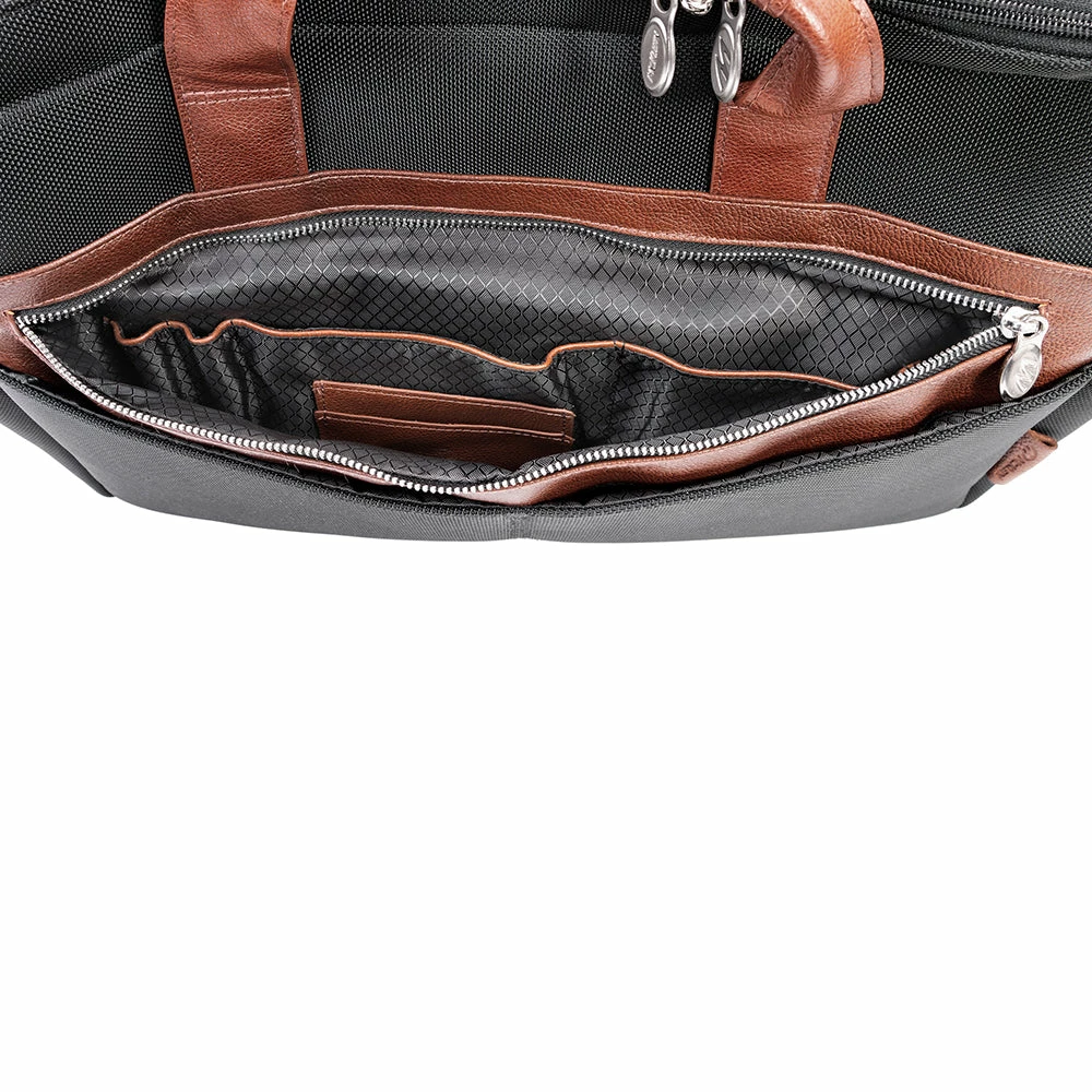 McKlein 17" Nylon Two-Tone Dual-Compartment Laptop Briefcase 4 McKlein 17" Nylon Two-Tone Dual-Compartment Laptop Briefcase - Image 2