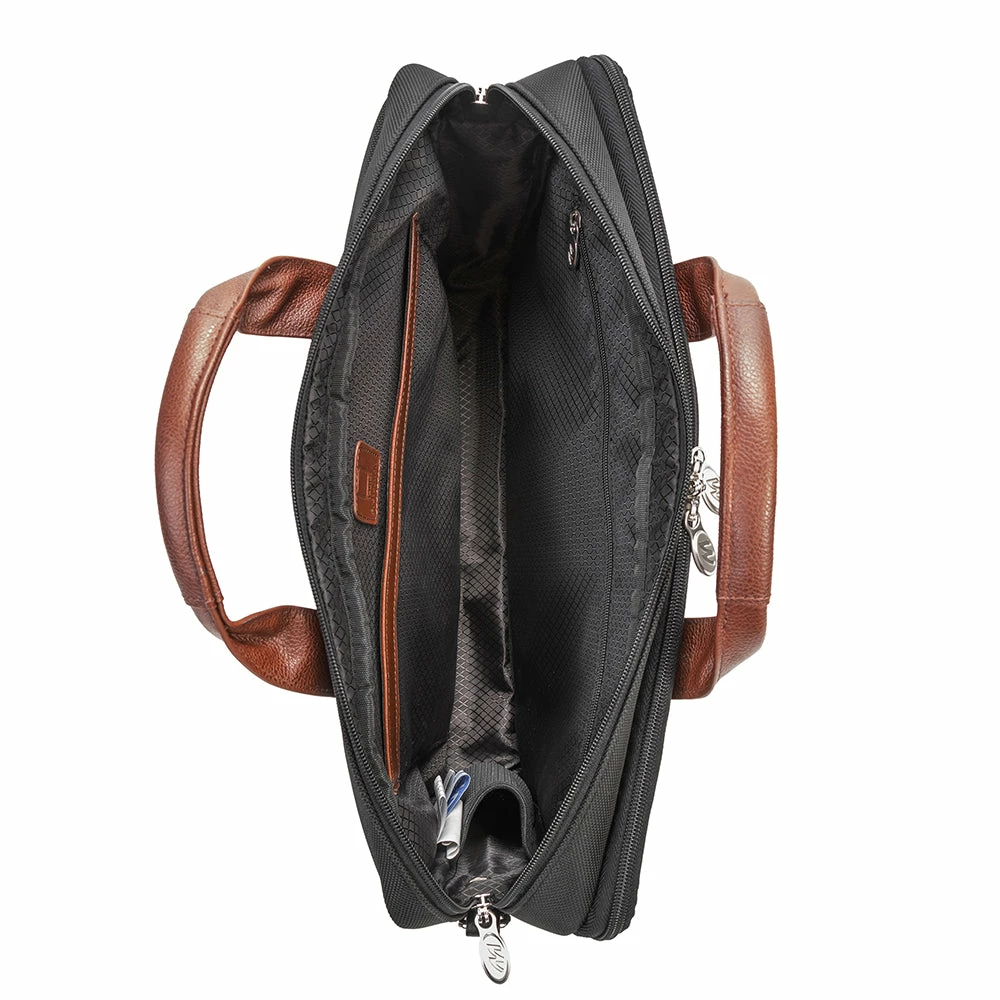 McKlein 17" Nylon Two-Tone Dual-Compartment Laptop Briefcase 5 McKlein 17" Nylon Two-Tone Dual-Compartment Laptop Briefcase - Image 3