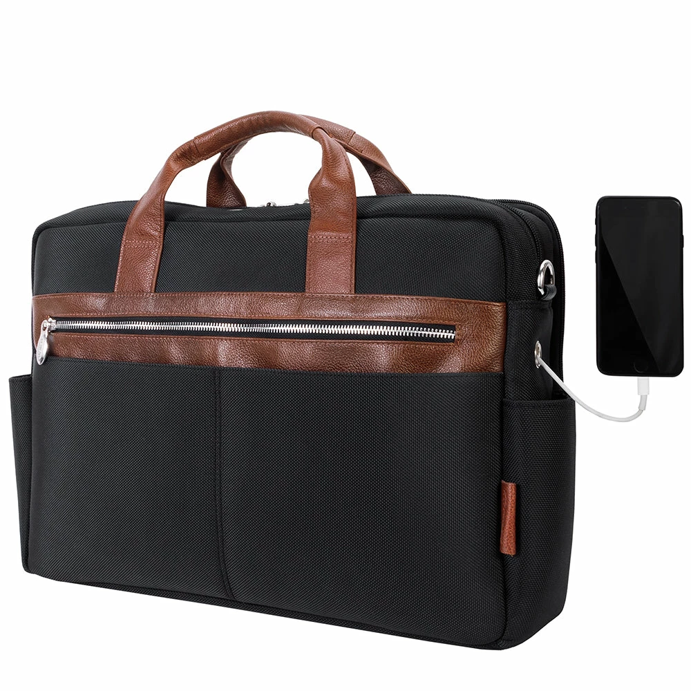 McKlein 17" Nylon Two-Tone Dual-Compartment Laptop Briefcase 8 McKlein 17" Nylon Two-Tone Dual-Compartment Laptop Briefcase - Image 6