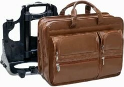 McKlein USA Clinton 17" Leather Patented Detachable Wheeled Laptop Briefcase -SAMSONITE Store 81R85cMSg L. AC SL1500