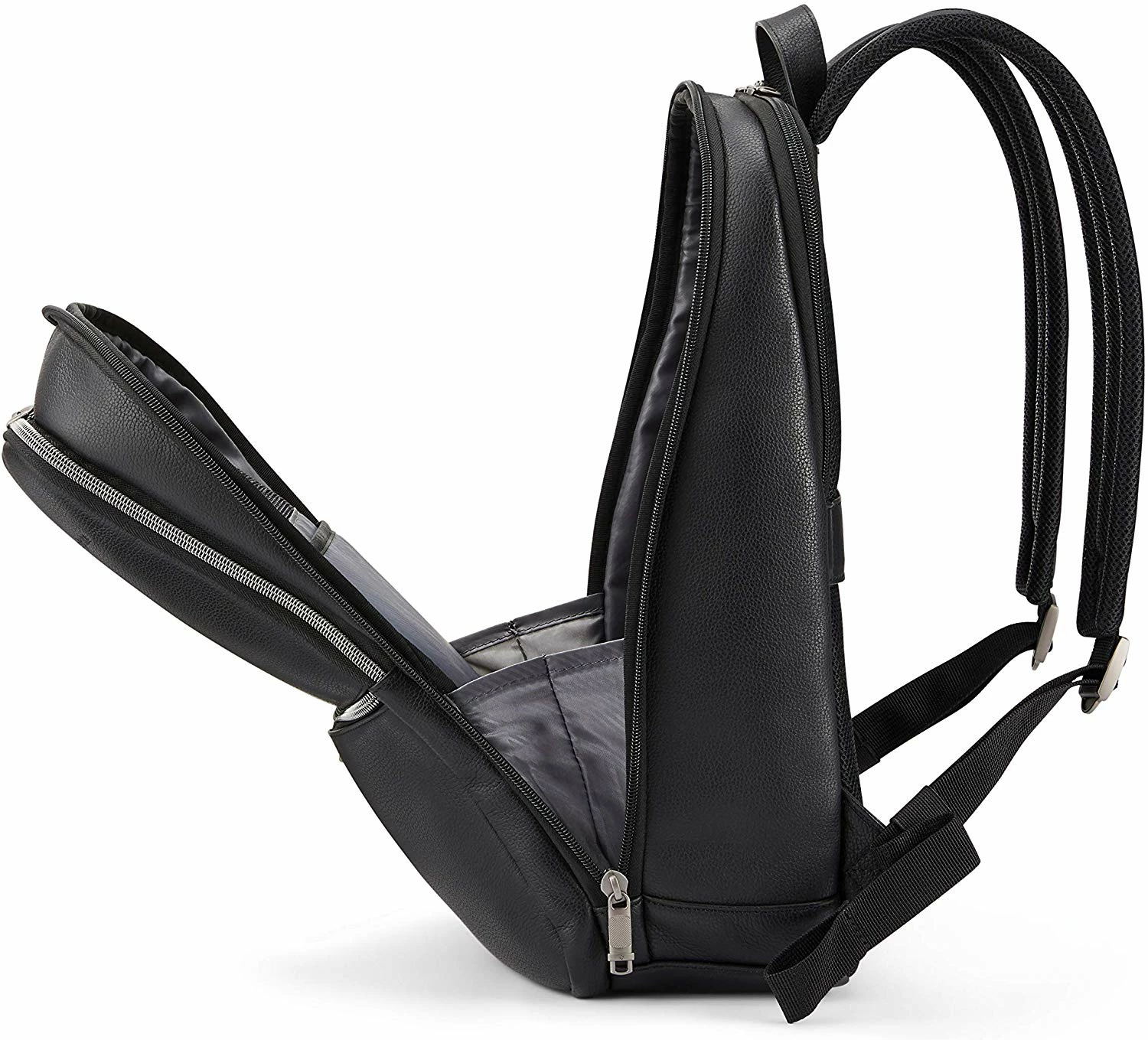 Samsonite Slim Leather Backpack 6 Samsonite Slim Leather Backpack - Image 4