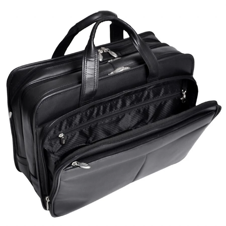 McKlein USA Walton 17" Leather Expandable Double Compartment Laptop Briefcase With Removable Sleeve 4 McKlein USA Walton 17" Leather Expandable Double Compartment Laptop Briefcase With Removable Sleeve - Image 2