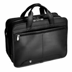 McKlein USA Walton 17" Leather Expandable Double Compartment Laptop Briefcase With Removable Sleeve 12 McKlein USA Walton 17" Leather Expandable Double Compartment Laptop Briefcase With Removable Sleeve -SAMSONITE Store 83985 3