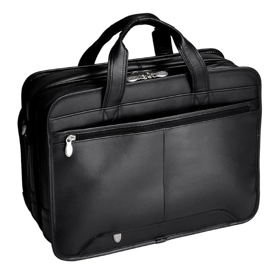 McKlein USA Walton 17" Leather Expandable Double Compartment Laptop Briefcase With Removable Sleeve 7 McKlein USA Walton 17" Leather Expandable Double Compartment Laptop Briefcase With Removable Sleeve - Image 5