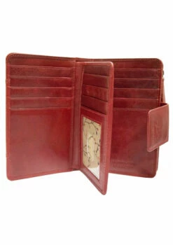 Mancini Casablanca Ladies' RFID Secure Medium Clutch Wallet 17 Mancini Casablanca Ladies' RFID Secure Medium Clutch Wallet -SAMSONITE Store 8700283 RED open